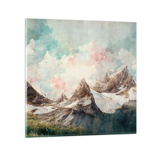 Impression sur verre - Image sur verre - Lames de roche - 60x60 cm