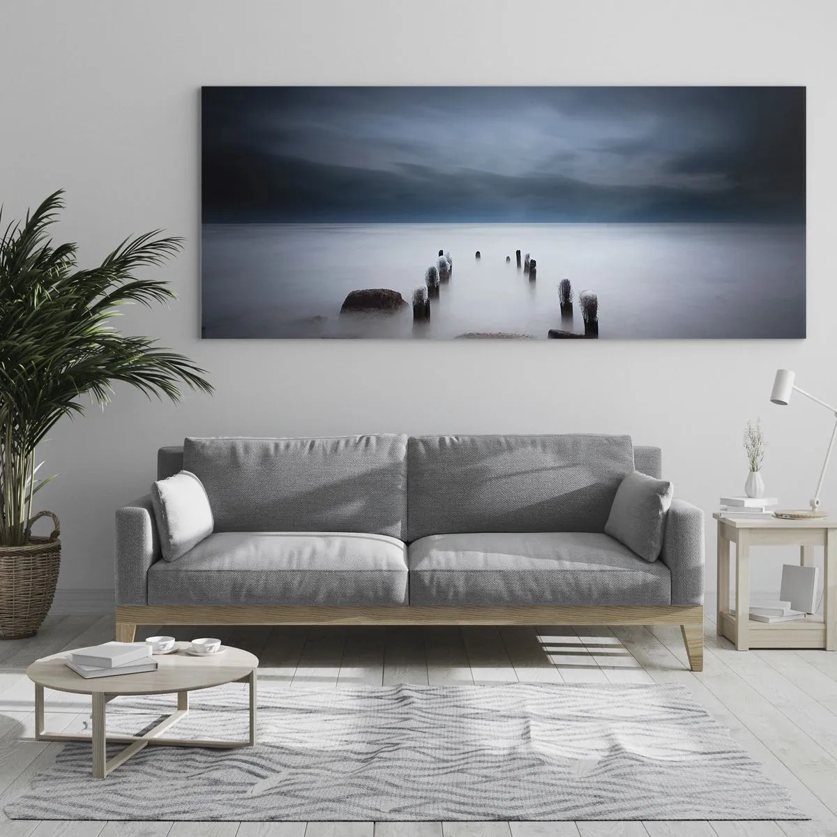 Impression sur verre - Image sur verre - Lac pensif - 100x40 cm