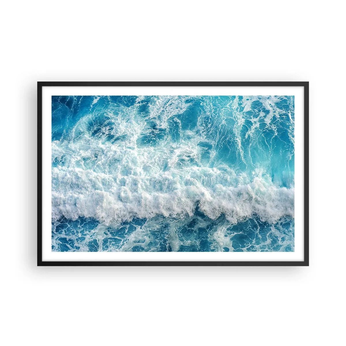 Affiche dans un cadre noir - Poster - Joyeusement et en sautant - 91x61 cm