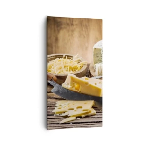 Impression sur toile - Image sur toile - Sourire au fromage - 55x100 cm