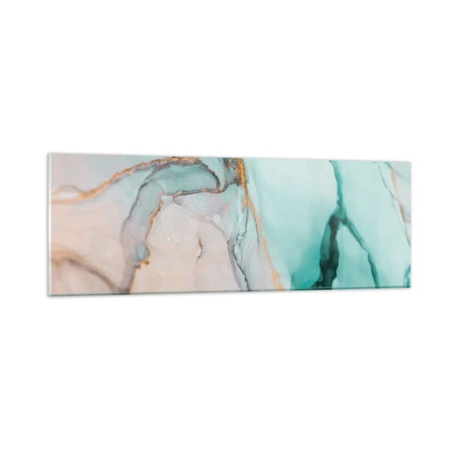 Impression sur verre - Image sur verre - Danse des formes et des couleurs - 90x30 cm