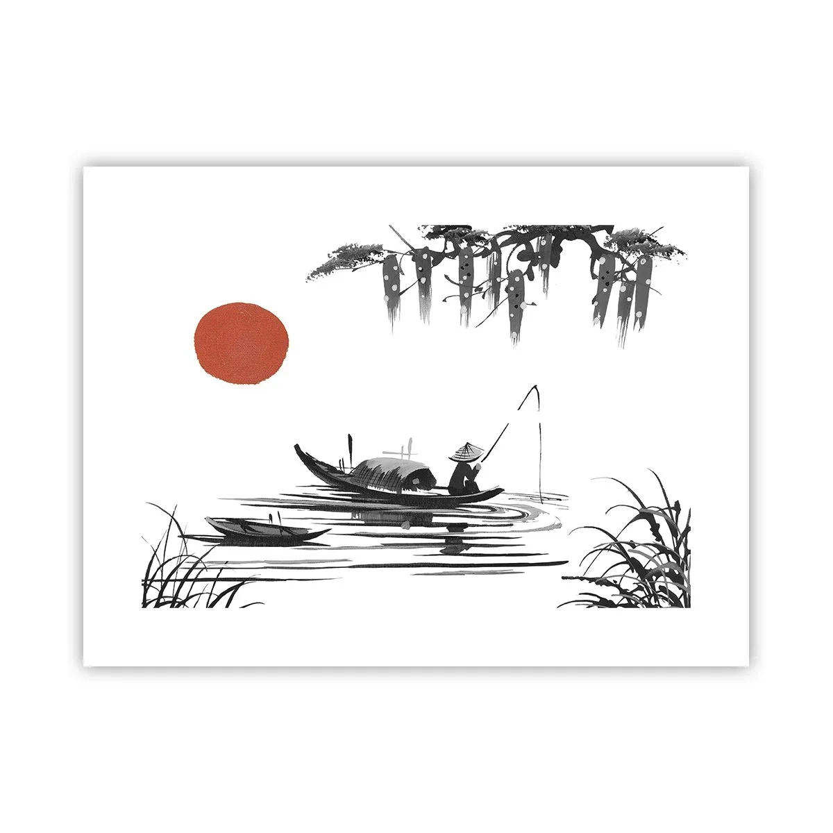Affiche - Poster - Après-midi asiatique - 40x30 cm