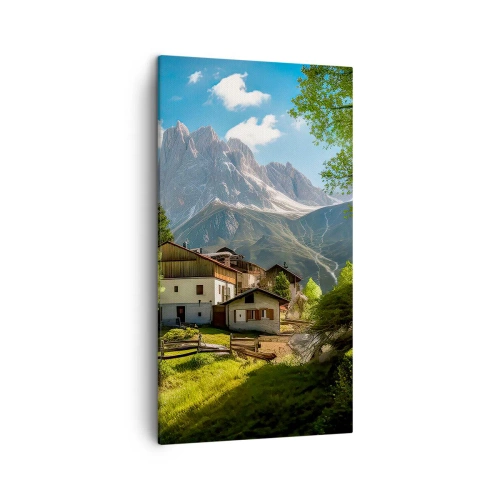 Impression sur toile - Image sur toile - Idylle alpine - 45x80 cm