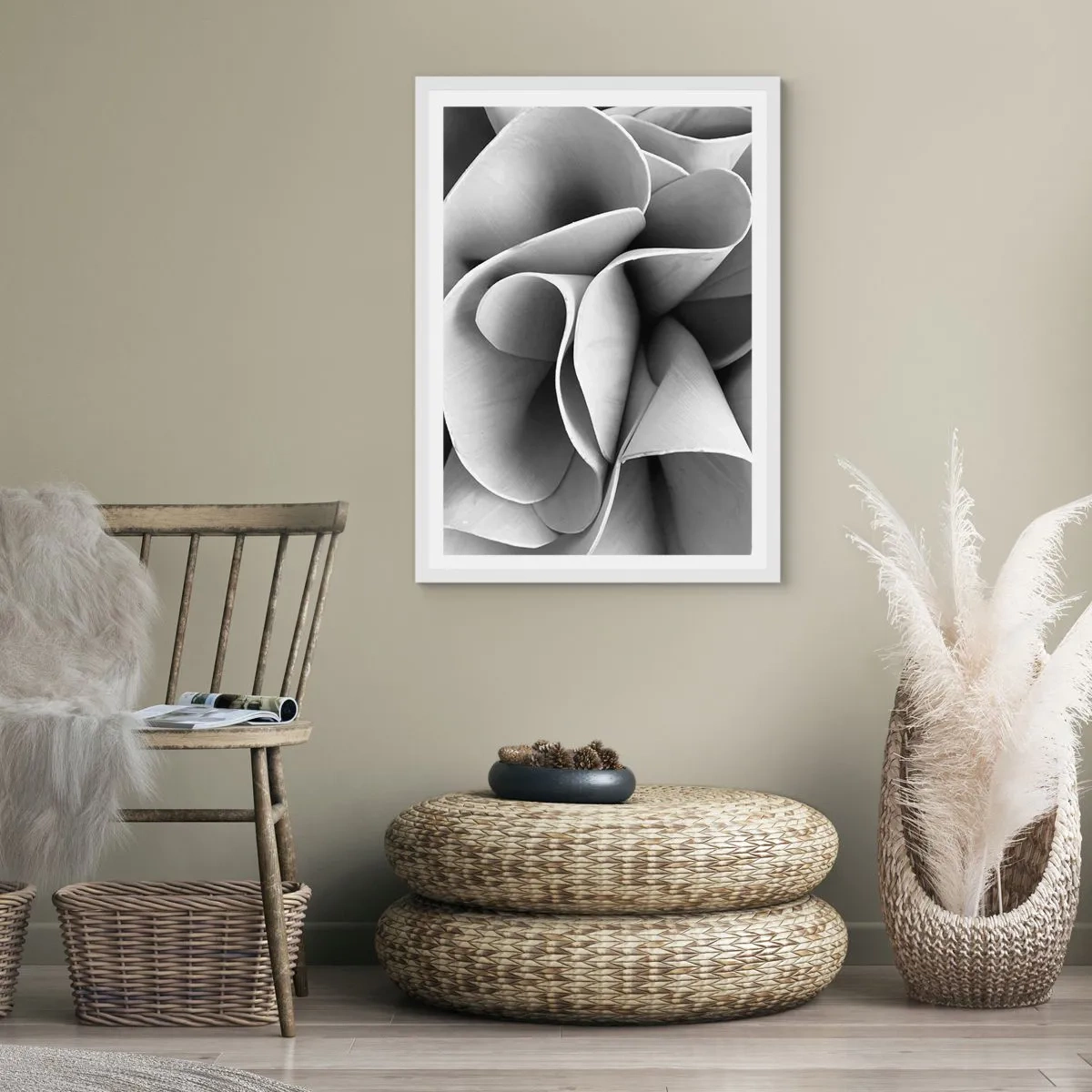 Affiche dans un cadre blanc - Poster - Il s'en passe dans l'espace - 50x70 cm