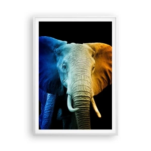 Affiche dans un cadre blanc - Poster - Excentrique, pas bizarre - 70x100 cm