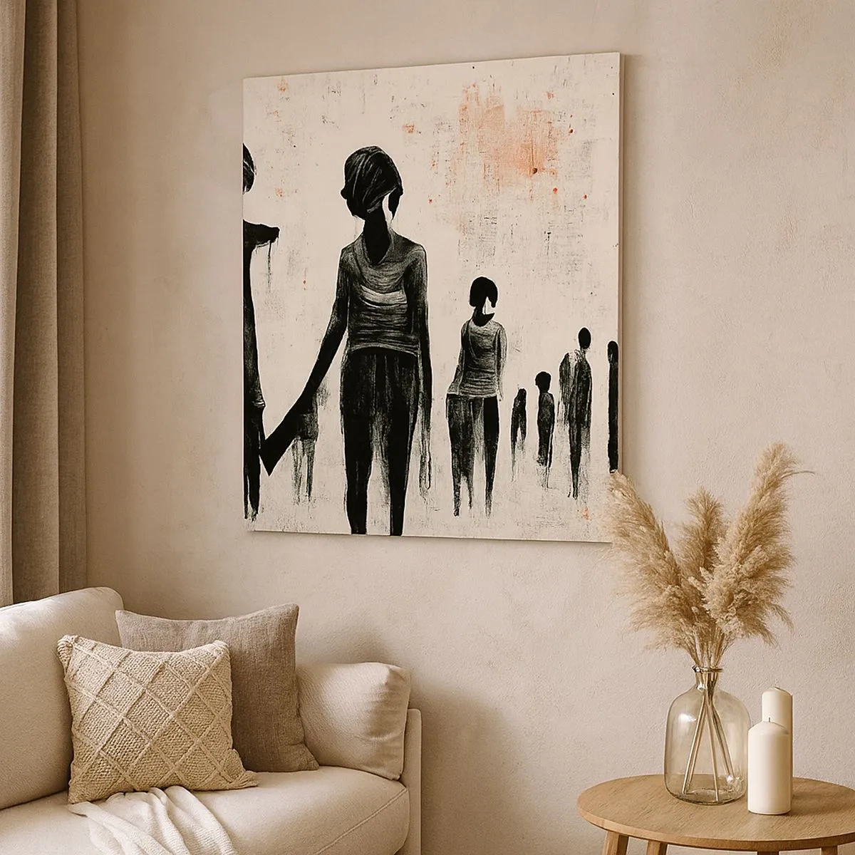 Impression sur toile - Image sur toile - Contre la solitude - 30x30 cm