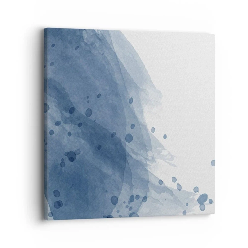 Impression sur toile - Image sur toile - Tulle bleu - 30x30 cm
