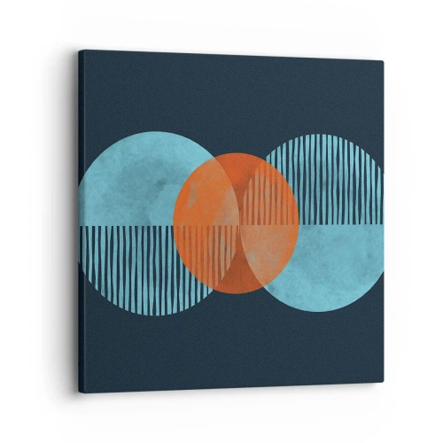 Impression sur toile - Image sur toile - Composition symétrique - 30x30 cm