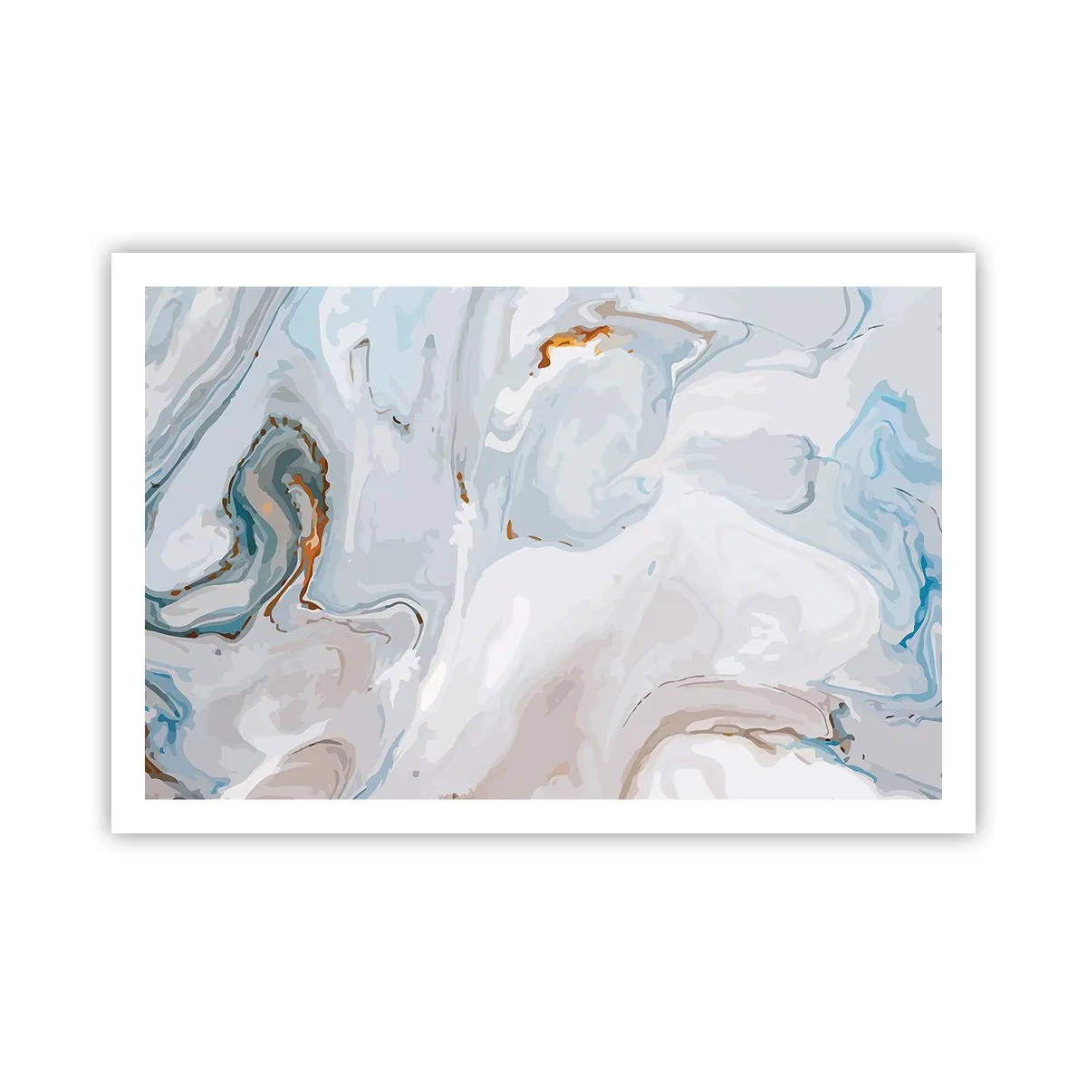 Affiche - Poster - Blanc surélevé - 91x61 cm