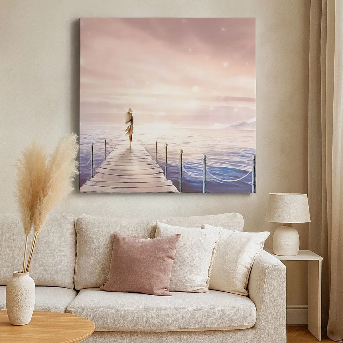 Impression sur toile - Image sur toile - A la lumière d'un rêve - 30x30 cm