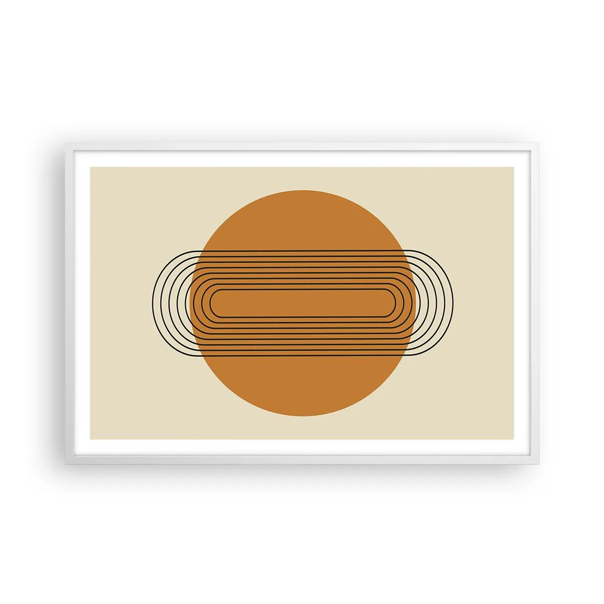 Affiche dans un cadre blanc - Poster - Plan idéal - 91x61 cm