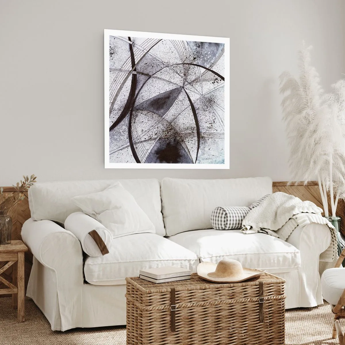 Affiche - Poster - Fantaisie futuriste - 40x40 cm