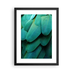 Affiche dans un cadre noir - Poster - Perfection de la nature du perroquet - 30x40 cm