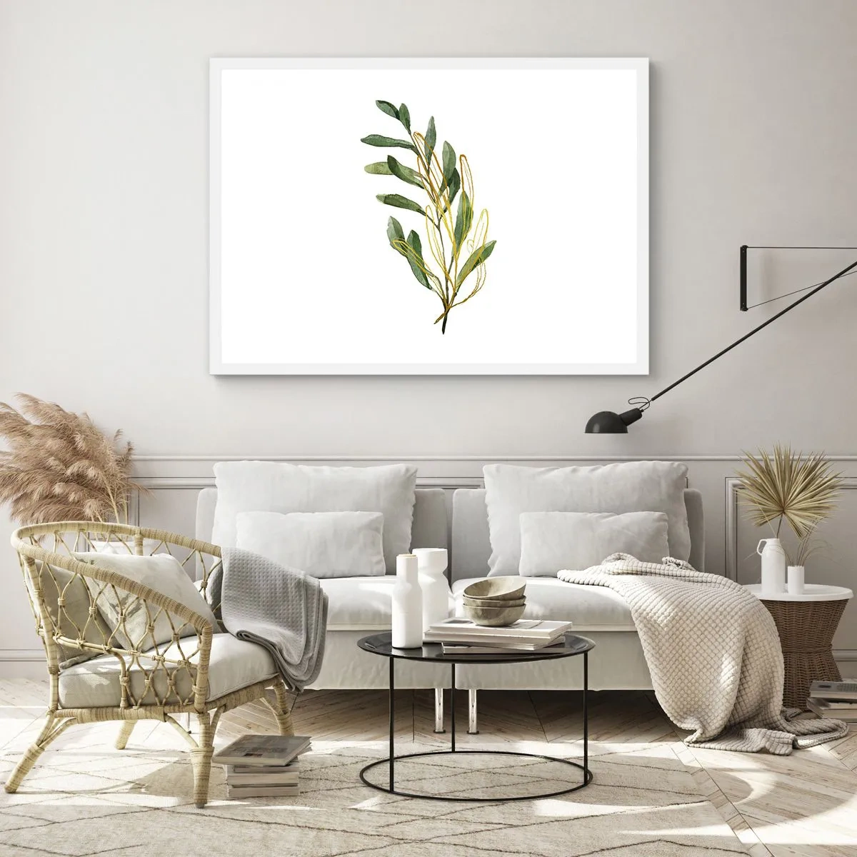 Affiche dans un cadre blanc - Poster - Tout ce qui est bon - 70x50 cm