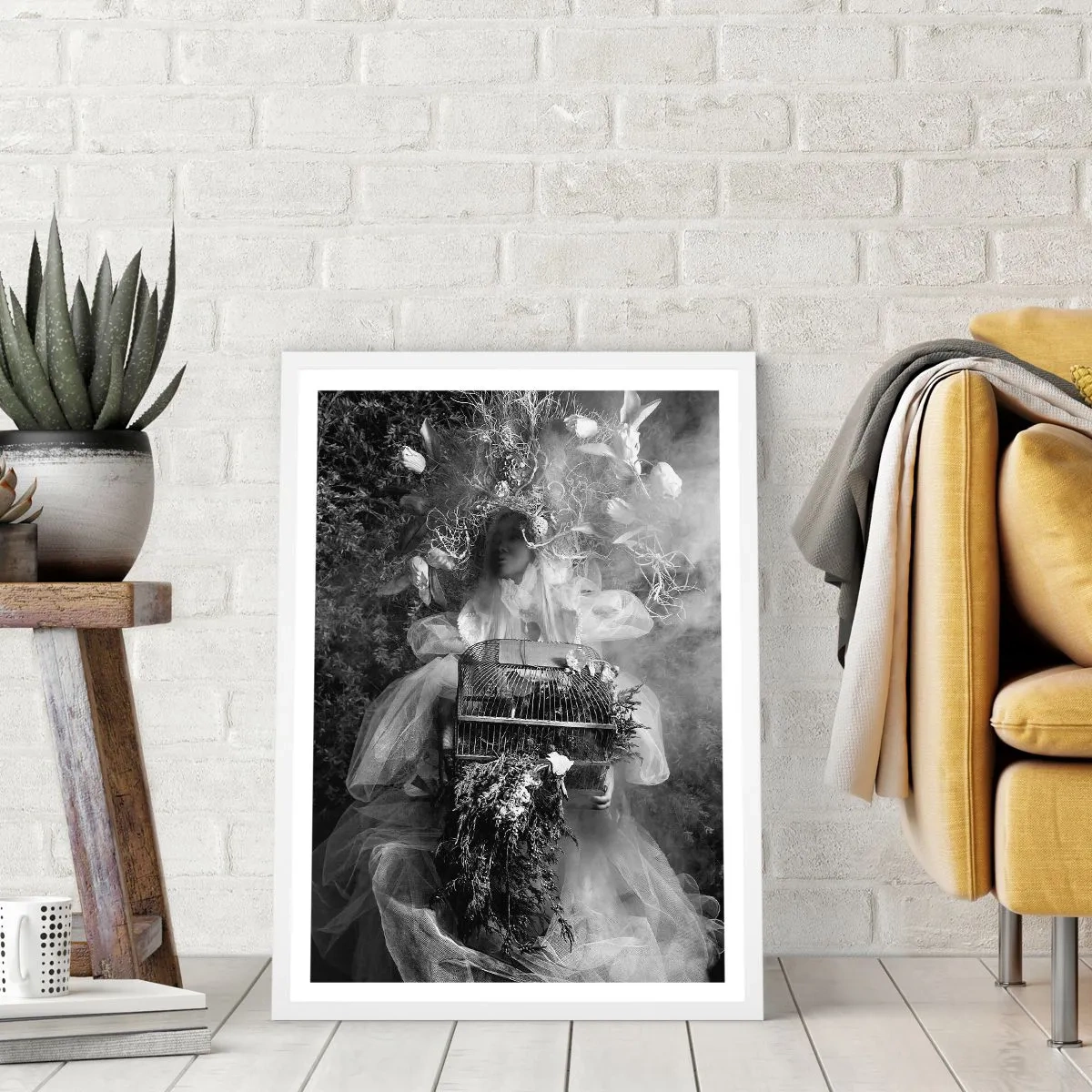 Affiche dans un cadre blanc - Poster - Tout simplement Mère Nature - 70x100 cm