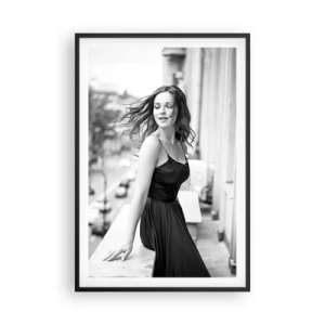 Affiche dans un cadre noir - Poster - Certainement un Parisien - 61x91 cm