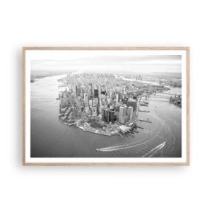 Affiche dans un chêne clair - Poster - Comment ne pas aimer ? - 100x70 cm