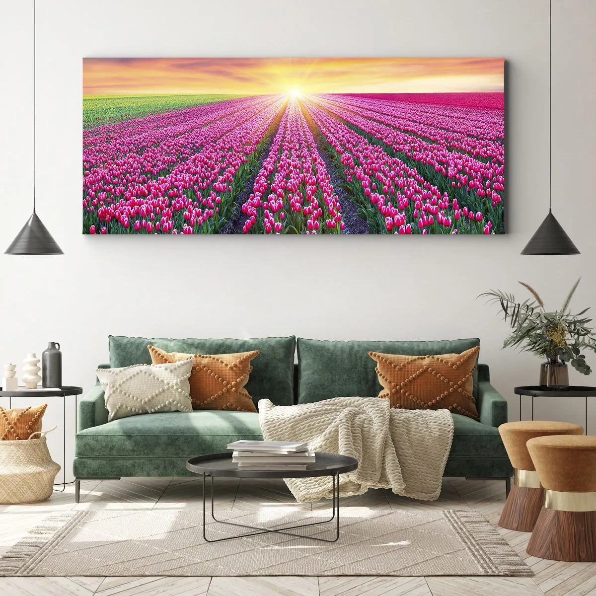 Impression sur toile - Image sur toile - Ferme de la beauté - 100x40 cm