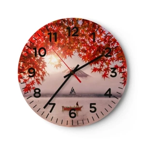 Horloge murale - Pendule murale - Dans le climat japonais - 30x30 cm