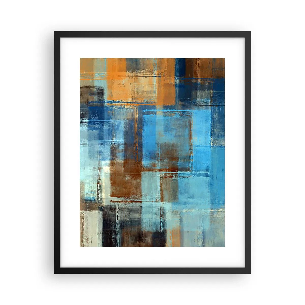 Affiche dans un cadre noir - Poster - A travers le voile bleu - 40x50 cm