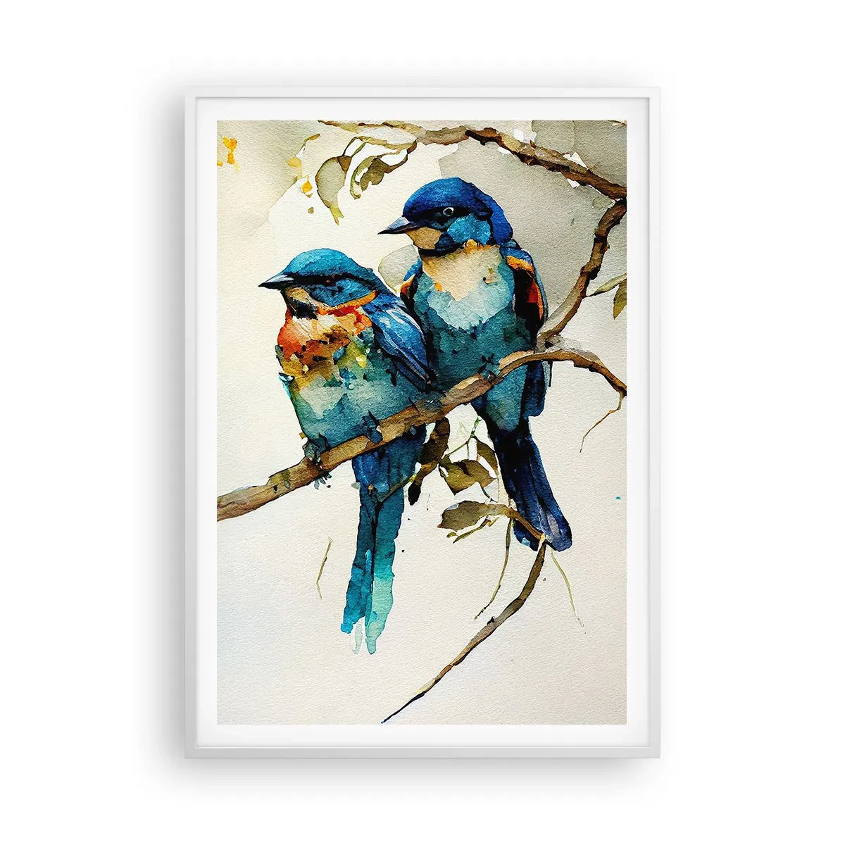 Affiche dans un cadre blanc - Poster - A-t-il été offensé ? - 70x100 cm