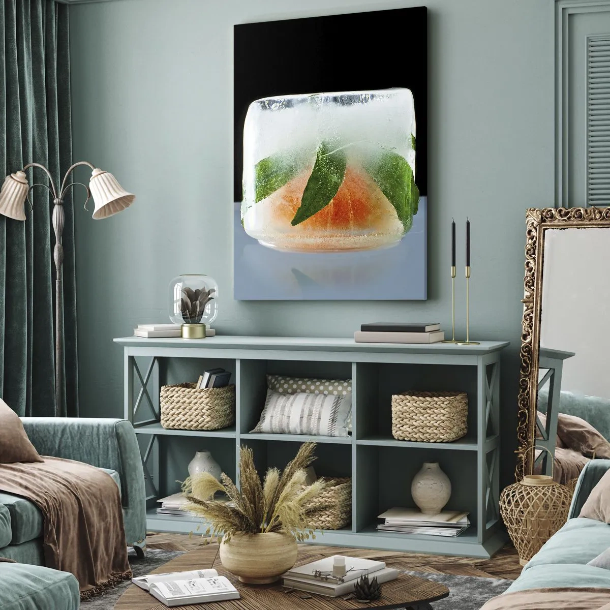 Impression sur toile - Image sur toile - Fraîcheur et rafraîchissement - 55x100 cm