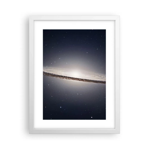 Affiche dans un cadre blanc - Poster - Il y a bien longtemps, dans une galaxie très lointaine… - 30x40 cm