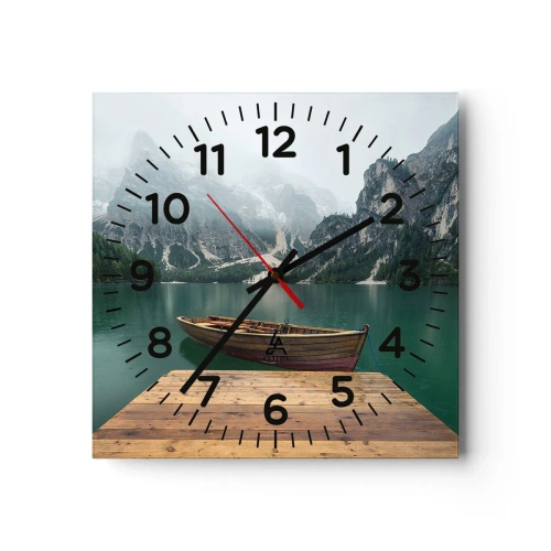 Horloge murale - Pendule murale - Faire face à la fierté des rochers - 30x30 cm