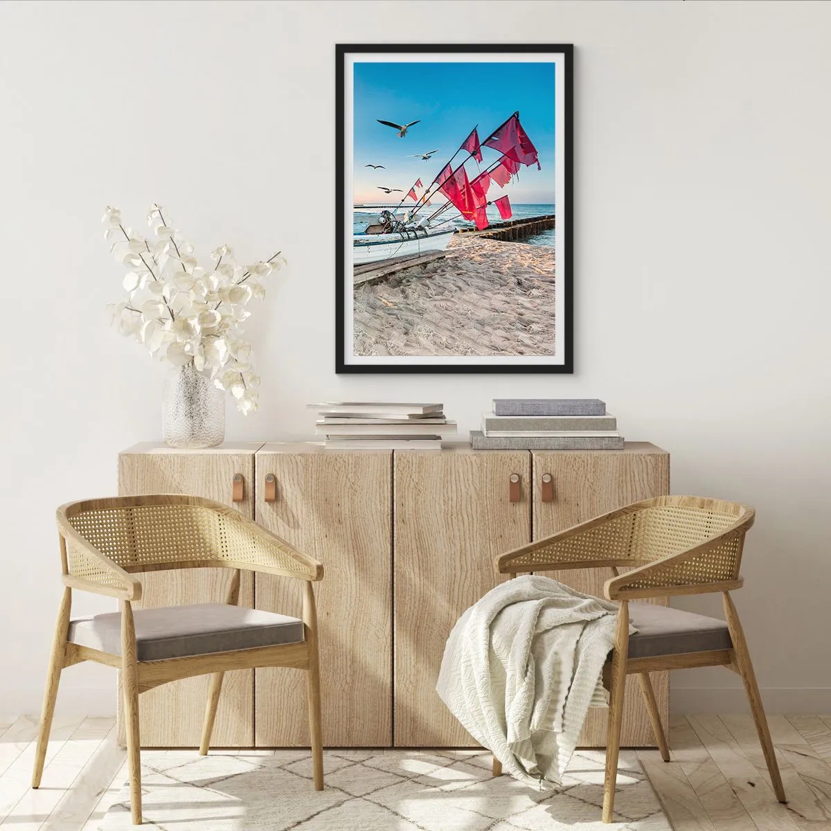 Affiche dans un cadre noir - Poster - Repos mérité - 40x50 cm