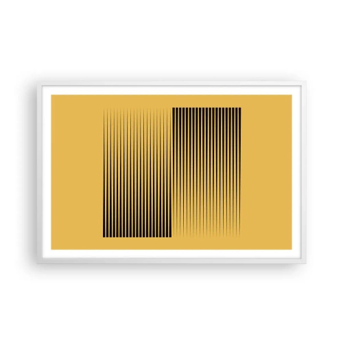 Affiche dans un cadre blanc - Poster - Cadre opposé - 91x61 cm