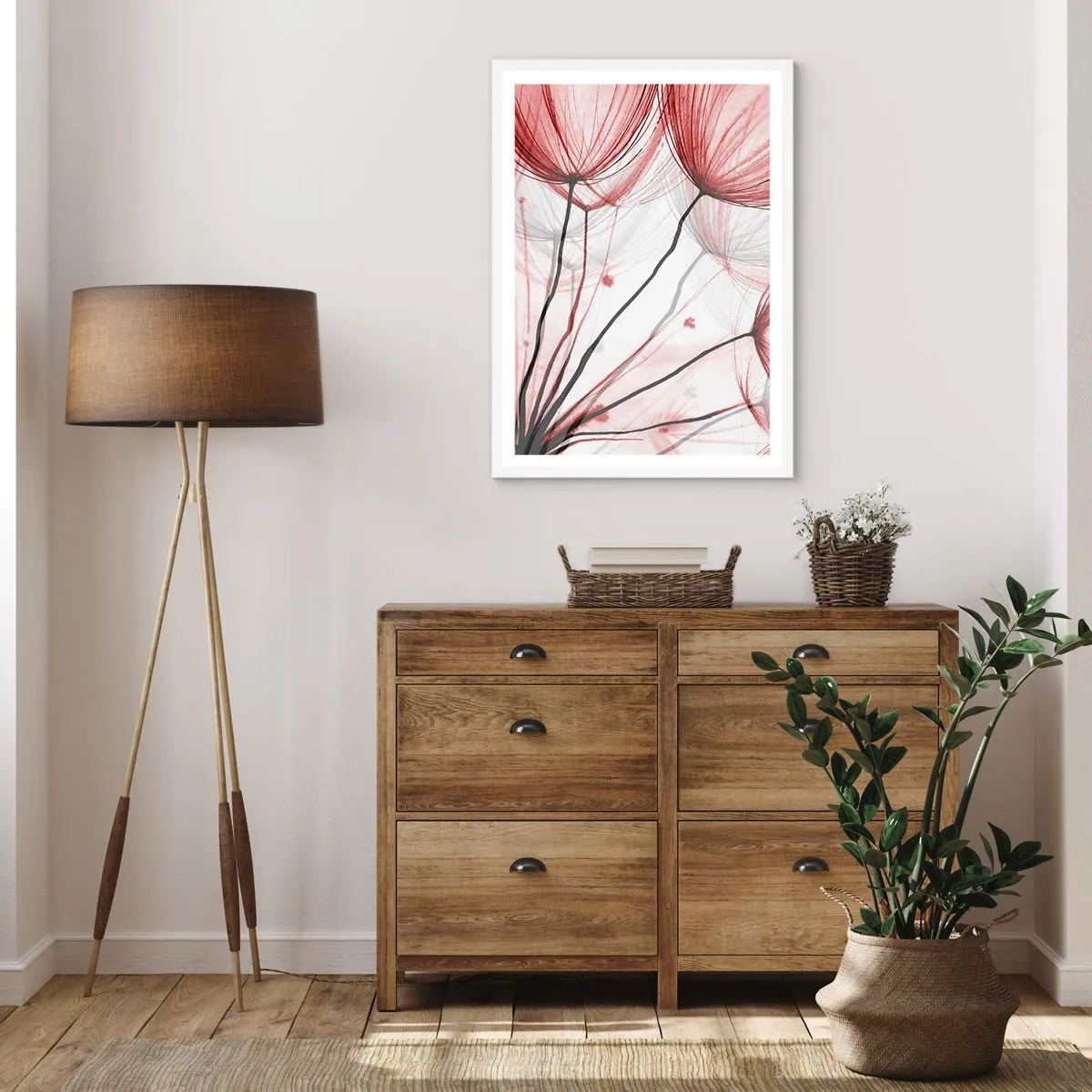 Affiche dans un cadre blanc - Poster - Avant le départ - 70x100 cm