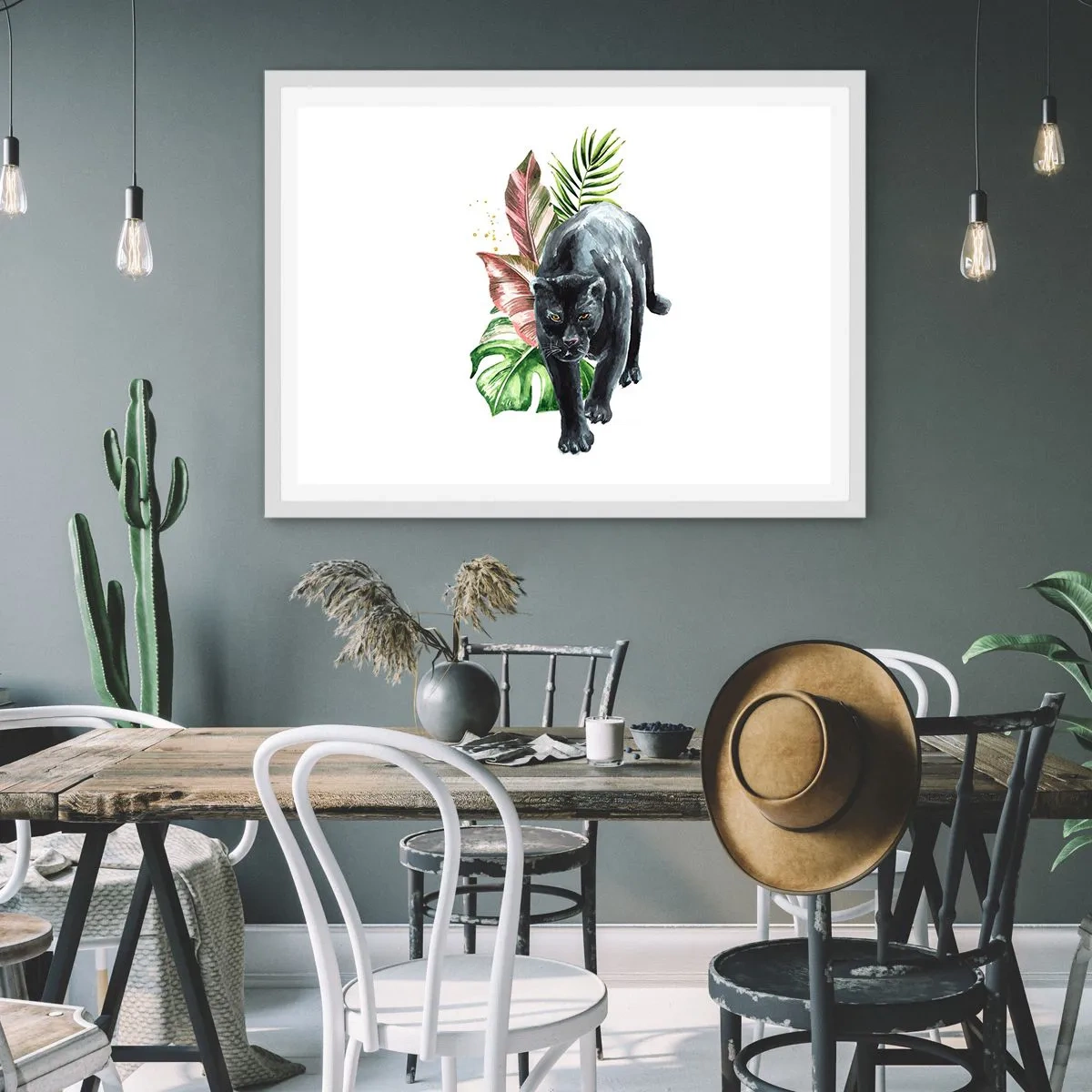 Affiche dans un cadre blanc - Poster - Sauvagerie du coeur - 40x30 cm