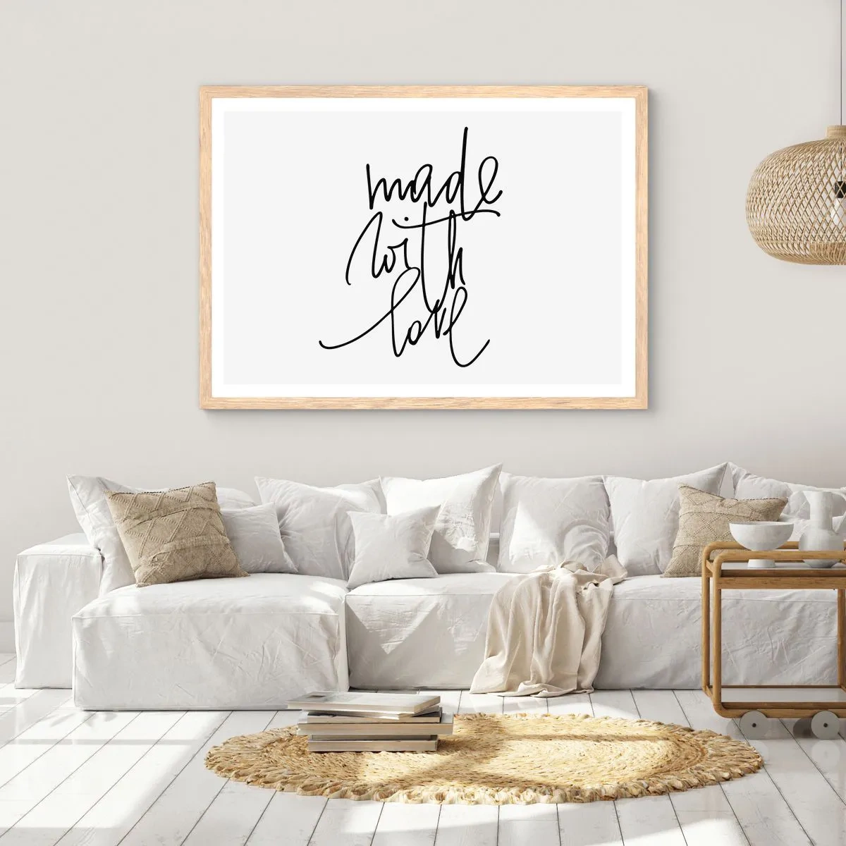 Affiche dans un chêne clair - Poster - La meilleure marque - 50x40 cm