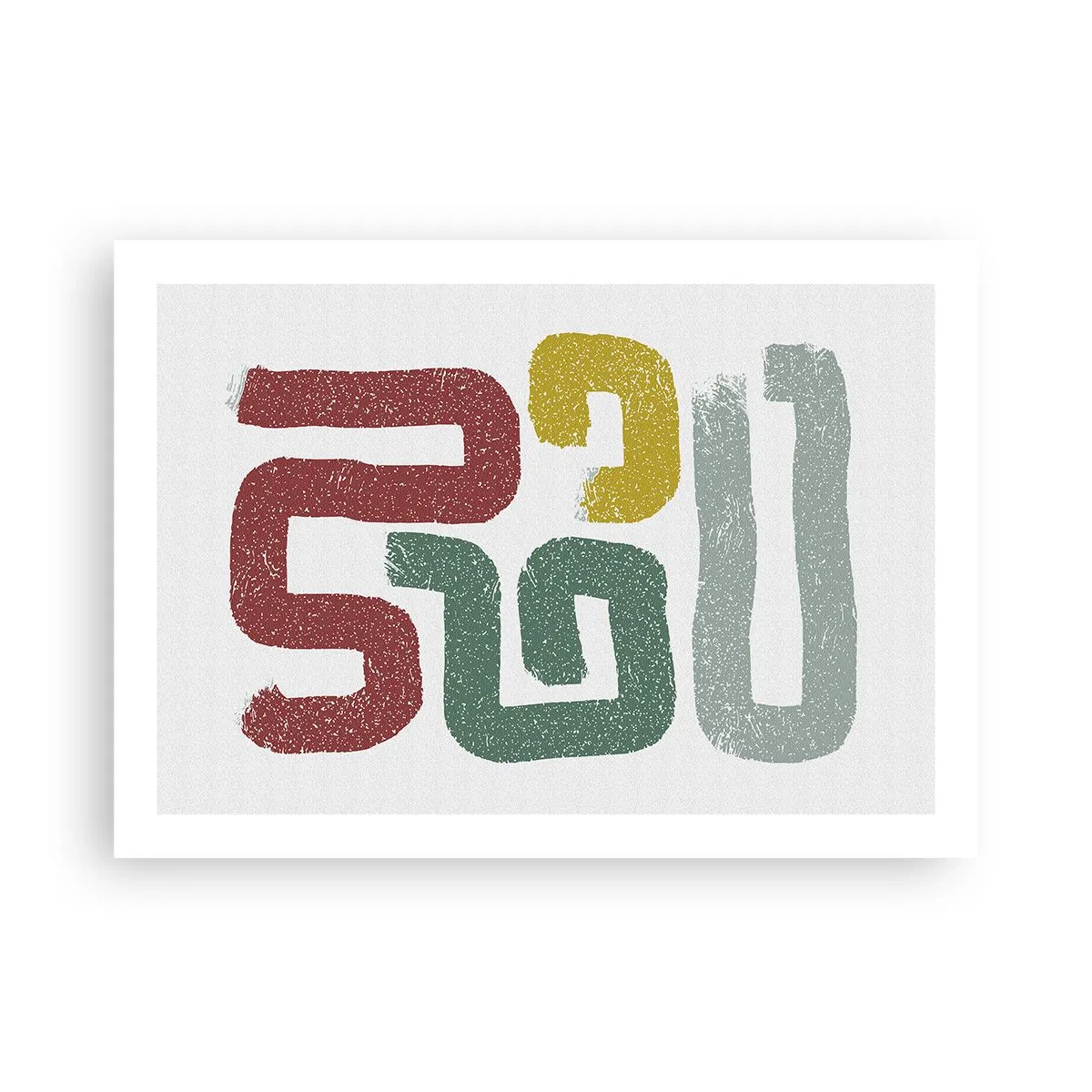Affiche - Poster - Dans une langue inconnue - 70x50 cm