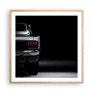 Affiche dans un chêne clair - Poster - Le charme du classique - 60x60 cm