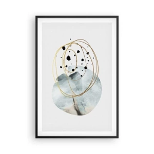 Affiche dans un cadre noir - Poster - Emmêlement de l'espace - 61x91 cm