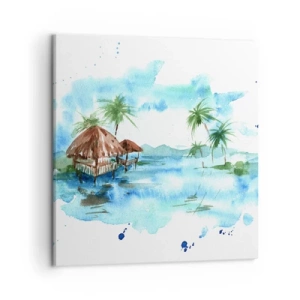 Impression sur toile - Image sur toile - Quelque part dans le Pacifique - 50x50 cm