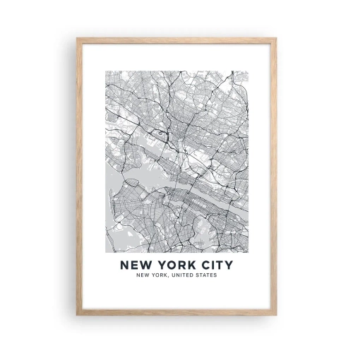 Affiche dans un chêne clair - Poster - Anatomie de la métropole - 50x70 cm