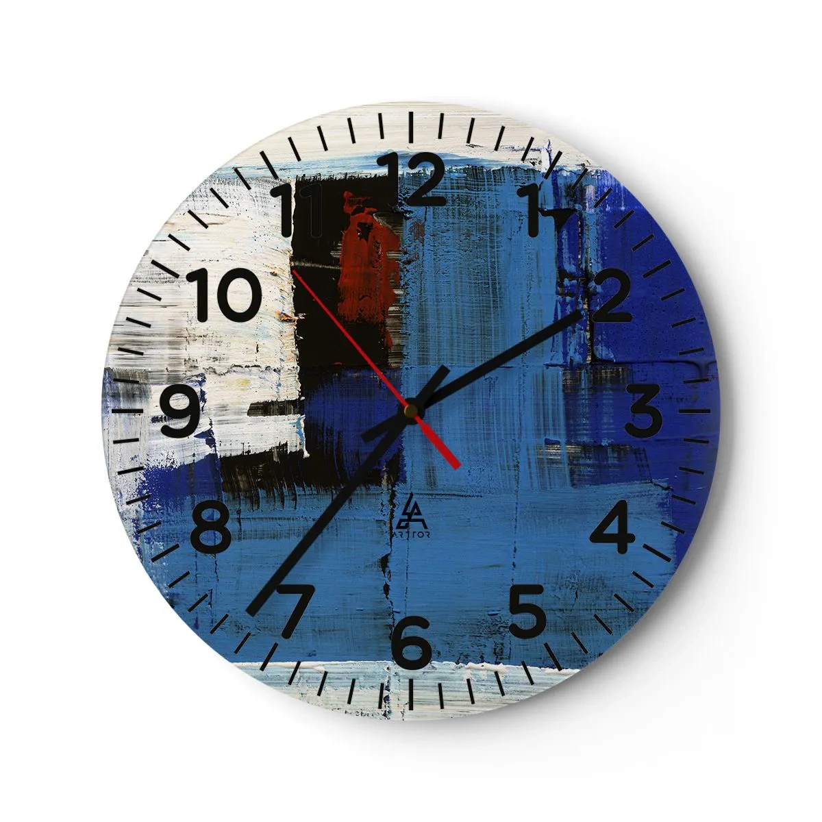 Horloge murale - Pendule murale - Secret de bleu - 40x40 cm