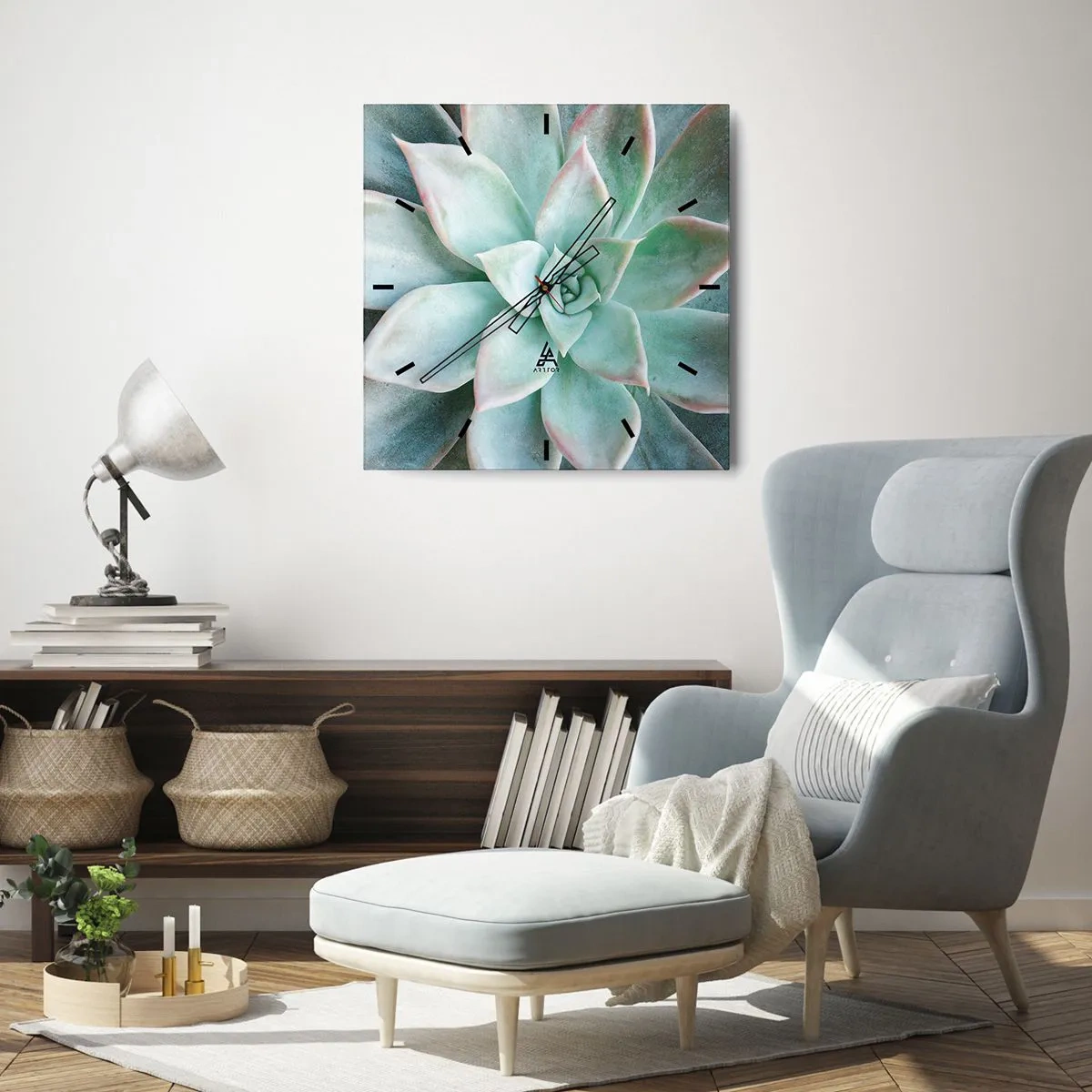 Horloge murale - Pendule murale - Le coeur du désert - 30x30 cm