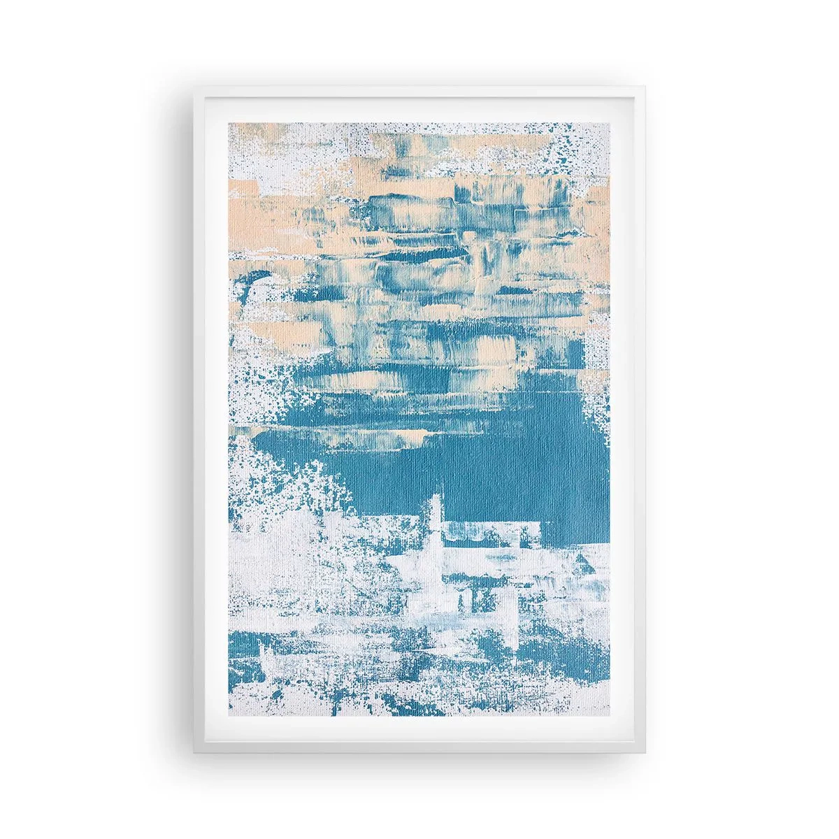 Affiche dans un cadre blanc - Poster - À travers un iceberg - 61x91 cm