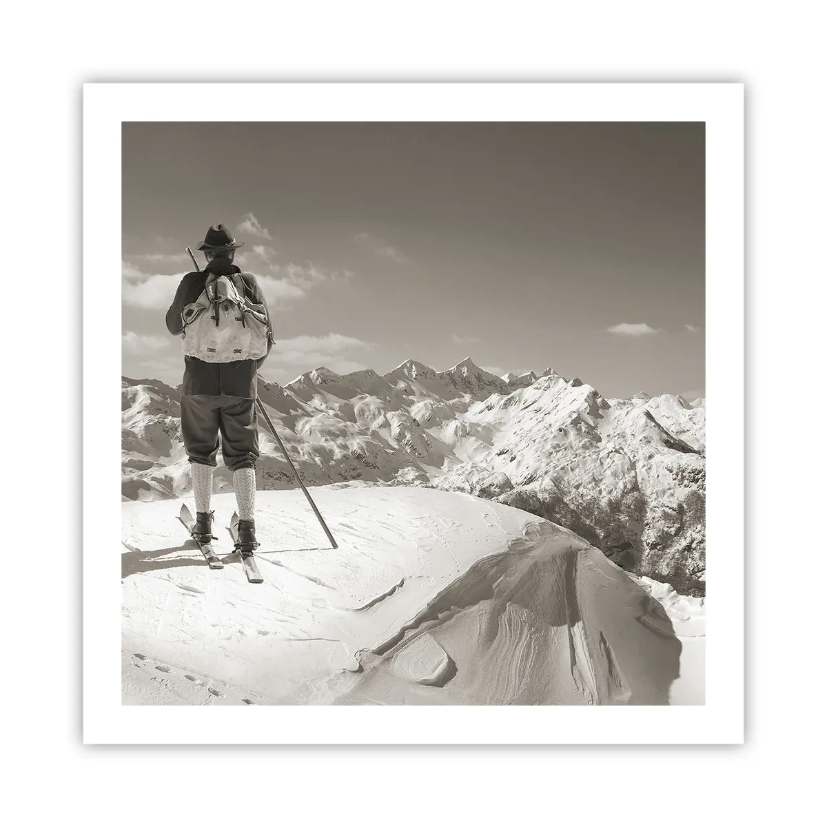 Affiche - Poster - Toutes les mêmes ces montagnes - 60x60 cm