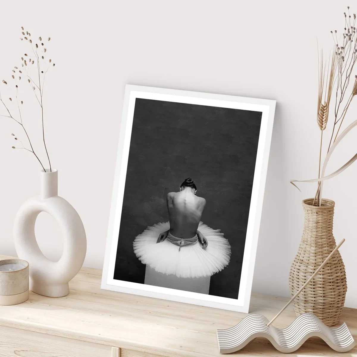 Affiche dans un cadre blanc - Poster - C'est justement en train de fleurir - 30x40 cm