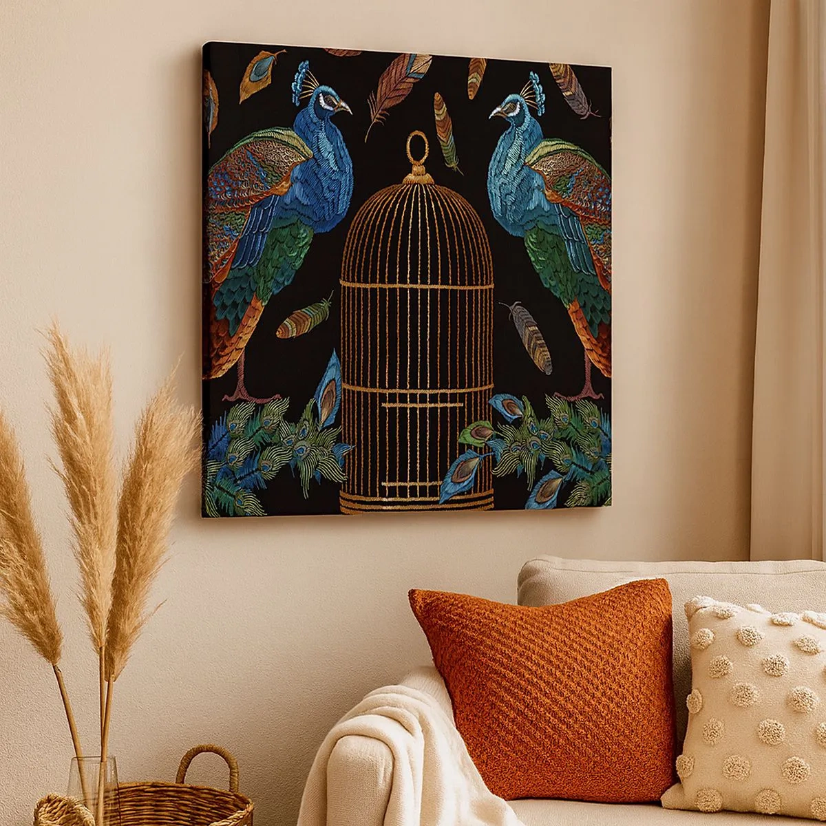 Impression sur toile - Image sur toile - En robes royales - 30x30 cm