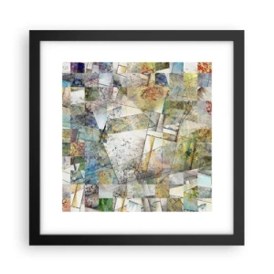 Affiche dans un cadre noir - Poster - Remaniement géométrique - 30x30 cm
