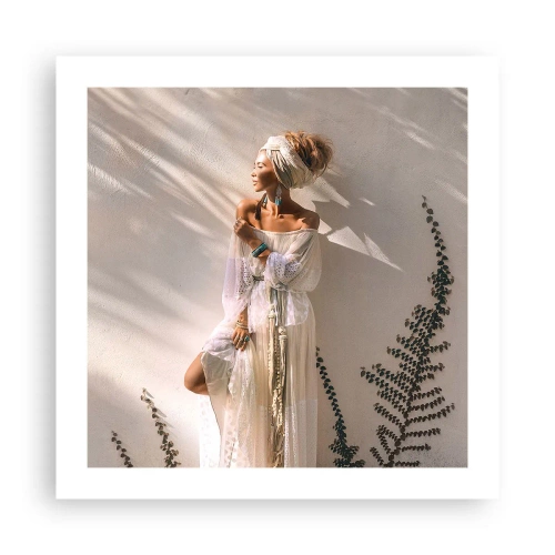 Affiche - Poster - Le soleil et la fille - 50x50 cm