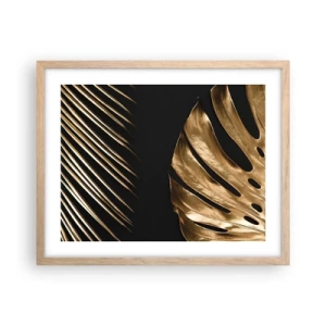 Affiche dans un chêne clair - Poster - Différent et tout aussi cher - 50x40 cm