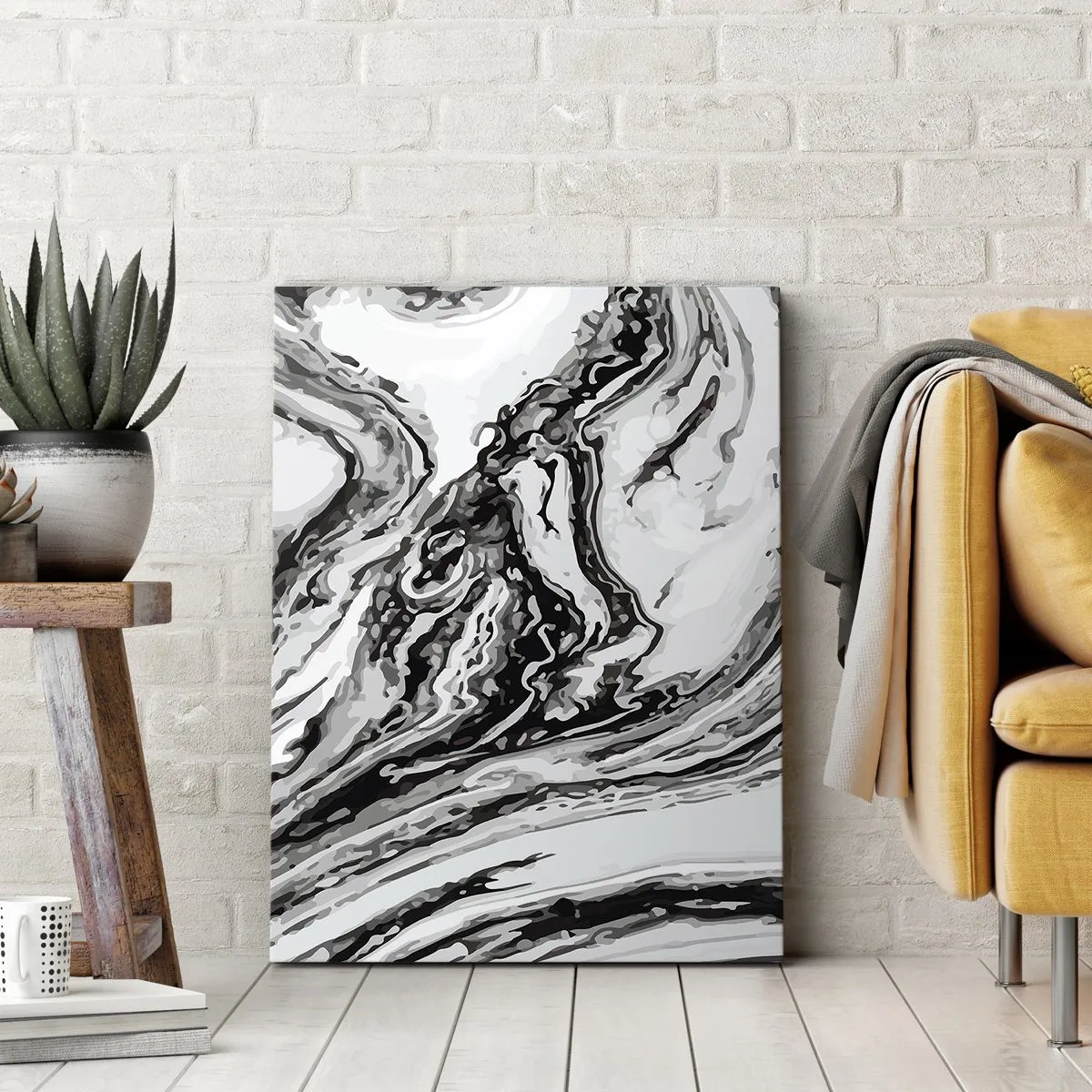 Impression sur toile - Image sur toile - Au début, c'était le chaos - 45x80 cm