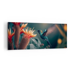 Impression sur toile - Image sur toile - une vie vraiment colorée - 100x40 cm