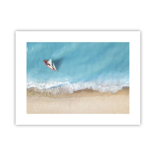 Affiche - Poster - A la frontière de l'azur et de l'or - 40x30 cm